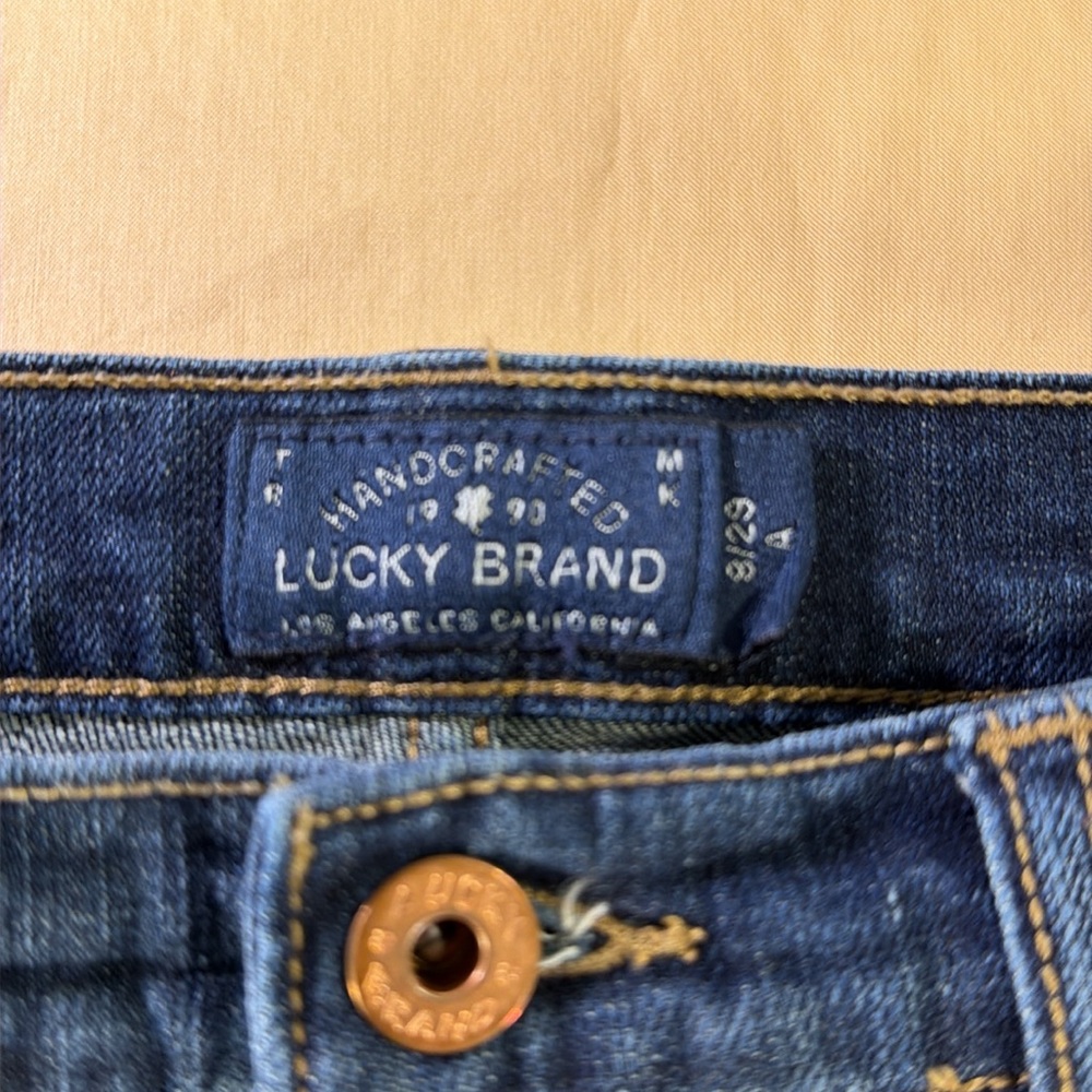 Lucky brand jeans women’s easy rider size 8/29 medium wash stretch waist - Picture 2 of 8